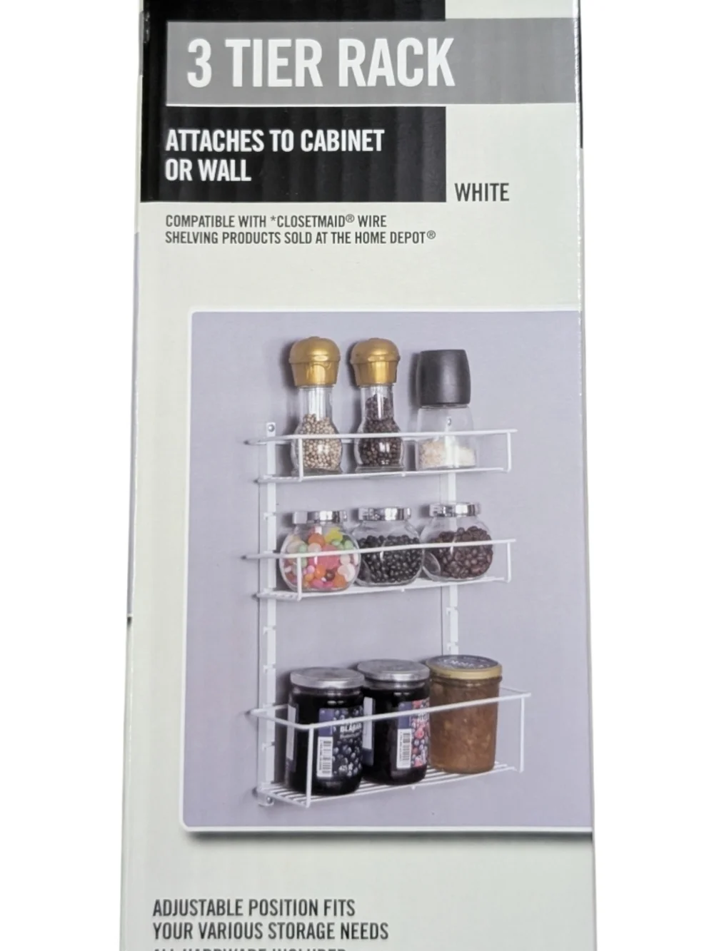 🍄 ClosetMaid White 3-Tier Wall Rack